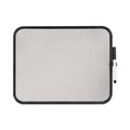 Mastervision Magnetic Dry Erase Board, 11 x 14, Black Plastic Frame CLK020408